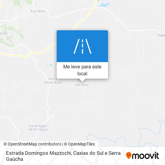 Estrada Domingos Mazzochi mapa