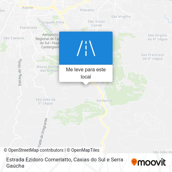 Estrada Ezidoro Comerlatto mapa