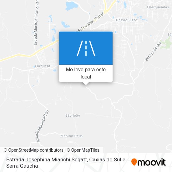 Estrada Josephina Mianchi Segatt mapa