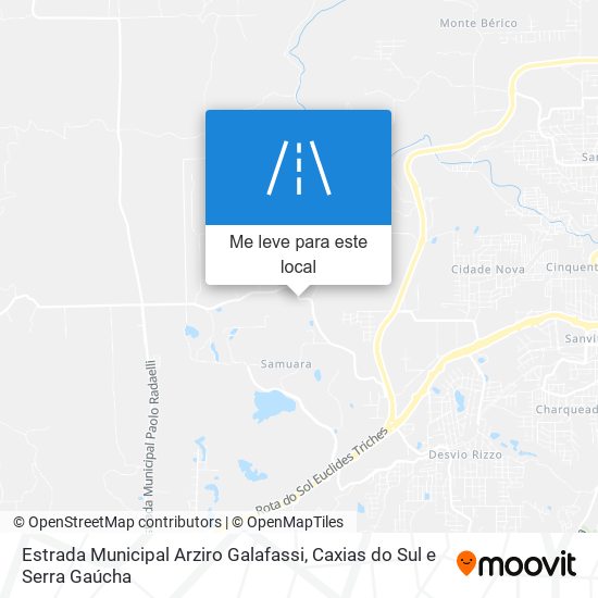 Estrada Municipal Arziro Galafassi mapa