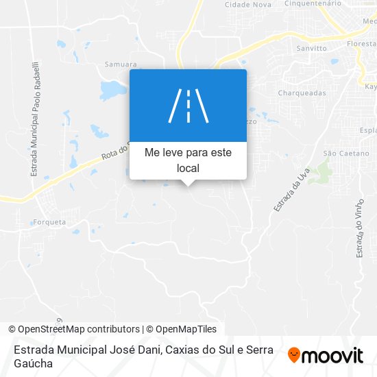 Estrada Municipal José Dani mapa