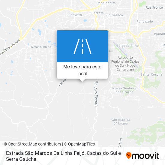 Estrada São Marcos Da Linha Feijó mapa