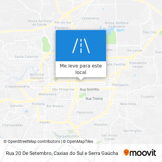 Rua 20 De Setembro mapa