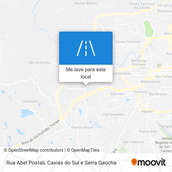 Rua Abel Postali mapa