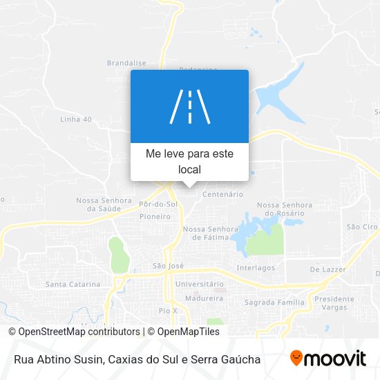 Rua Abtino Susin mapa