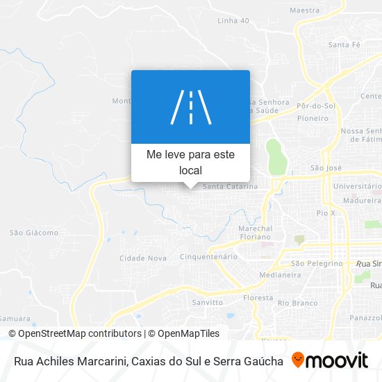 Rua Achiles Marcarini mapa