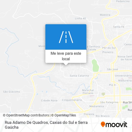 Rua Adamo De Quadros mapa