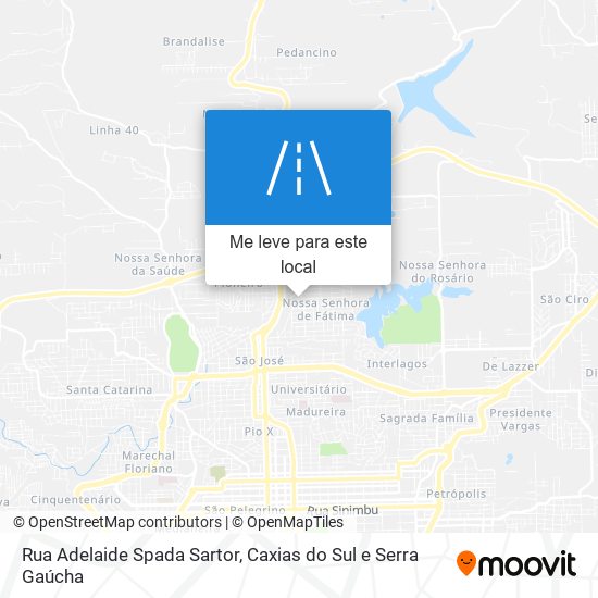 Rua Adelaide Spada Sartor mapa