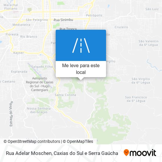 Rua Adelar Moschen mapa