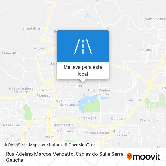 Rua Adelino Marcos Vencatto mapa