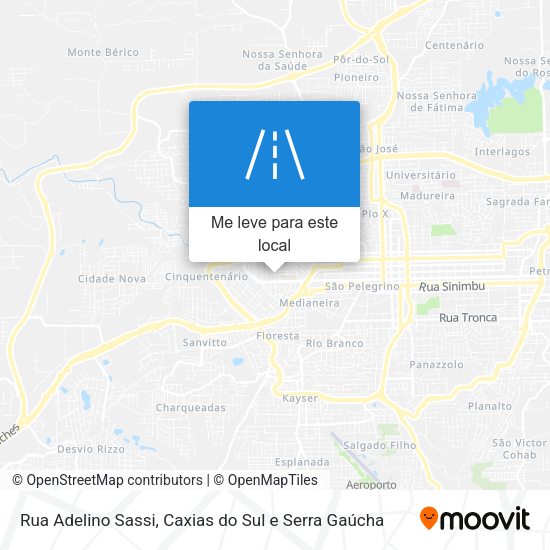 Rua Adelino Sassi mapa