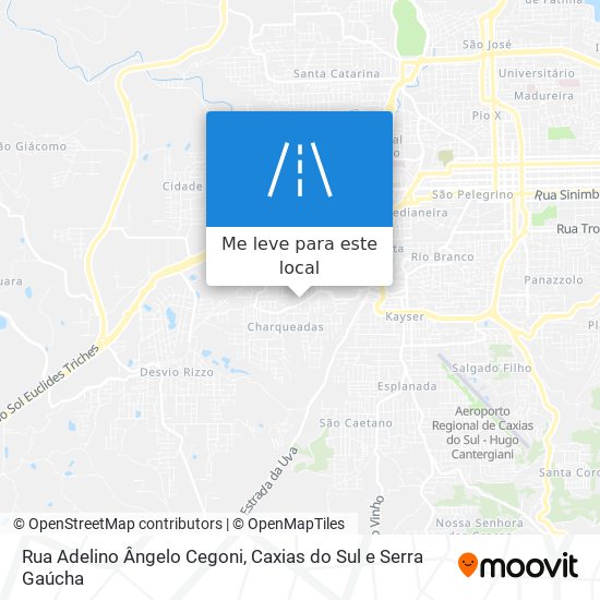 Rua Adelino Ângelo Cegoni mapa