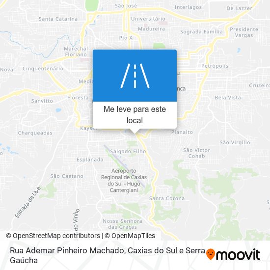 Rua Ademar Pinheiro Machado mapa