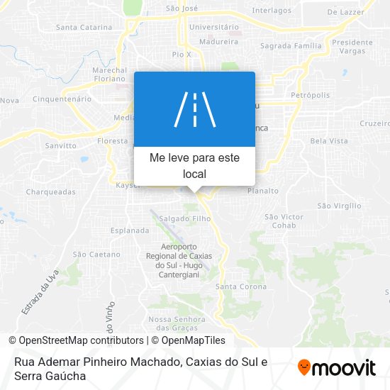 Rua Ademar Pinheiro Machado mapa