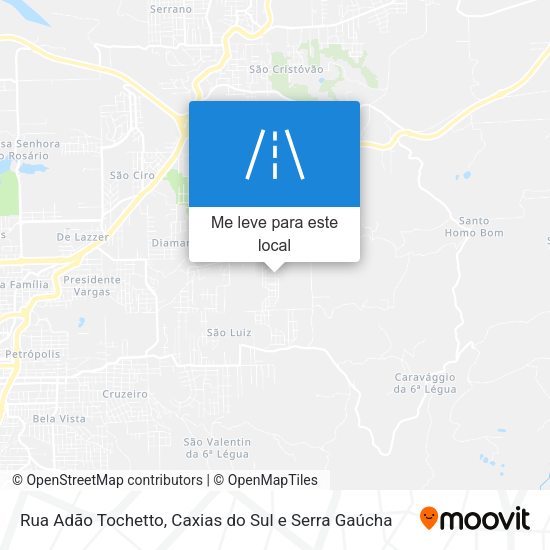 Rua Adão Tochetto mapa