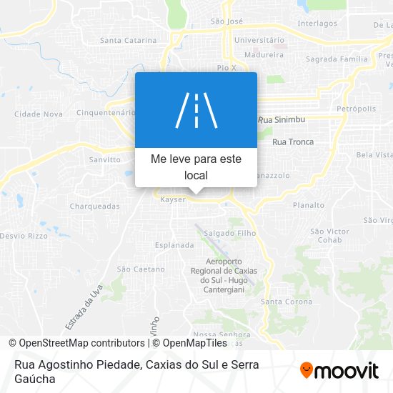 Rua Agostinho Piedade mapa