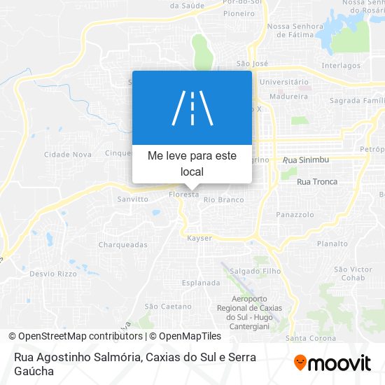 Rua Agostinho Salmória mapa