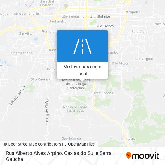 Rua Alberto Alves Arpino mapa