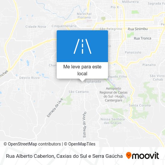 Rua Alberto Caberlon mapa
