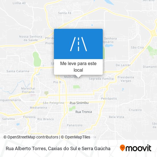 Rua Alberto Torres mapa