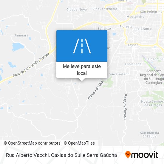 Rua Alberto Vacchi mapa