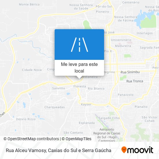 Rua Alceu Vamosy mapa