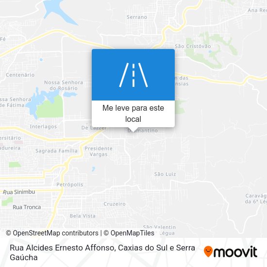 Rua Alcides Ernesto Affonso mapa