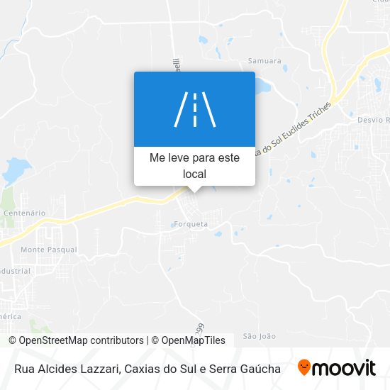 Rua Alcides Lazzari mapa