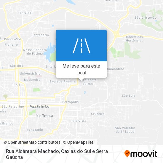 Rua Alcântara Machado mapa