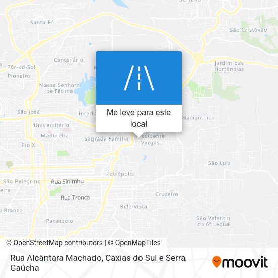 Rua Alcântara Machado mapa