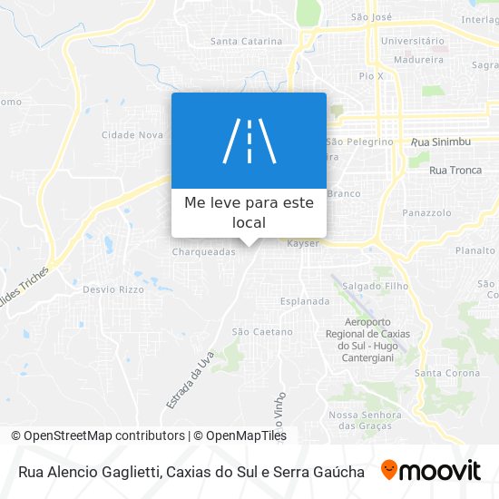 Rua Alencio Gaglietti mapa