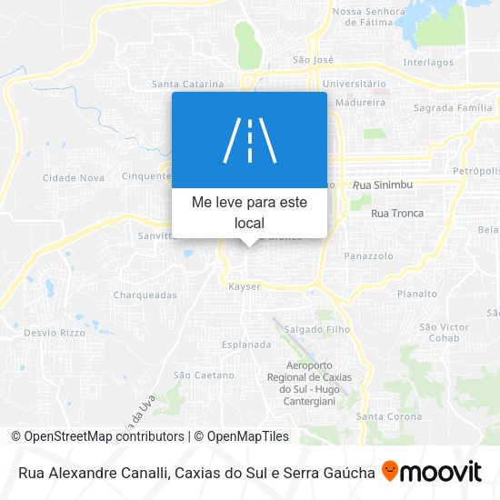 Rua Alexandre Canalli mapa