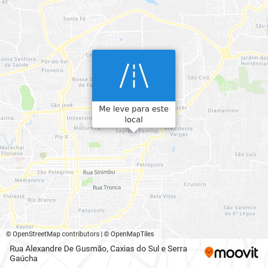 Rua Alexandre De Gusmão mapa