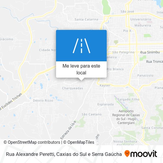 Rua Alexandre Peretti mapa