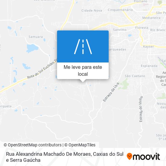 Rua Alexandrina Machado De Moraes mapa