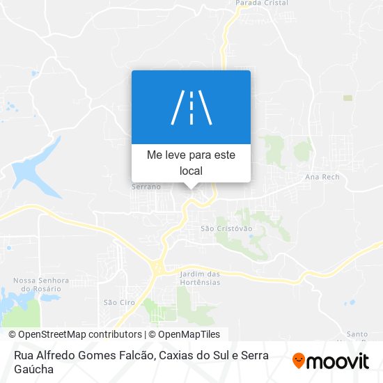 Rua Alfredo Gomes Falcão mapa