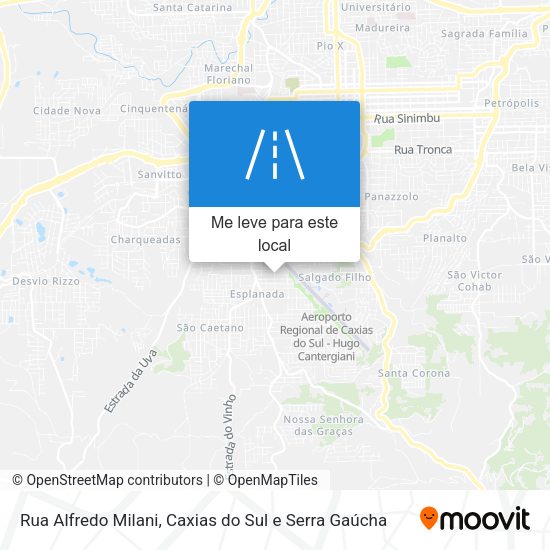 Rua Alfredo Milani mapa