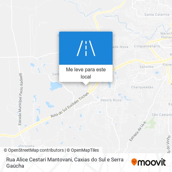 Rua Alice Cestari Mantovani mapa