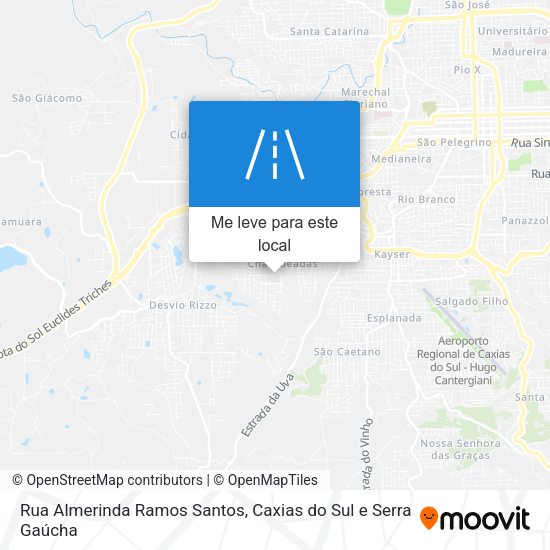 Rua Almerinda Ramos Santos mapa