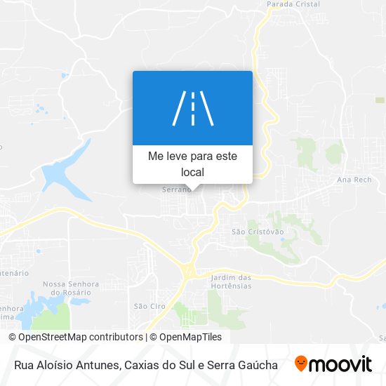 Rua Aloísio Antunes mapa
