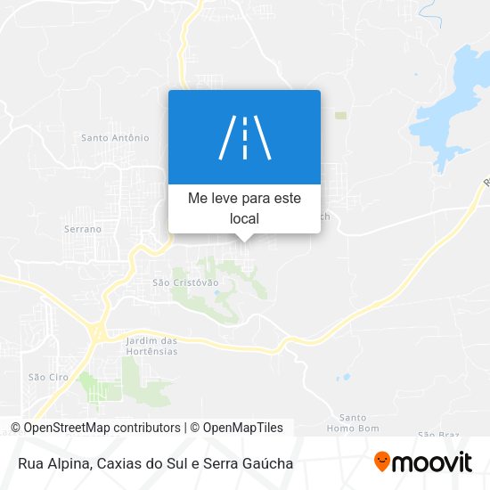 Rua Alpina mapa