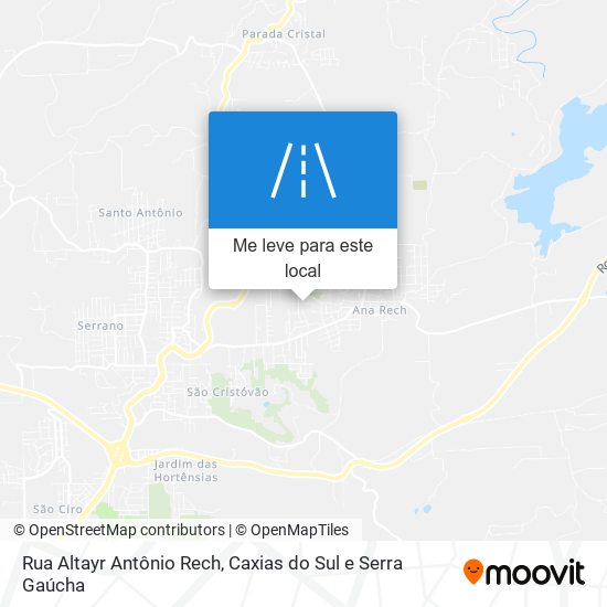 Rua Altayr Antônio Rech mapa