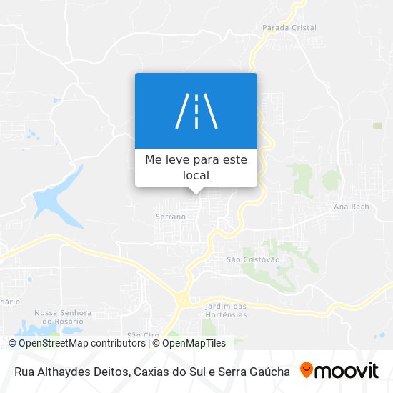 Rua Althaydes Deitos mapa