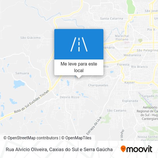 Rua Alvicio Oliveira mapa