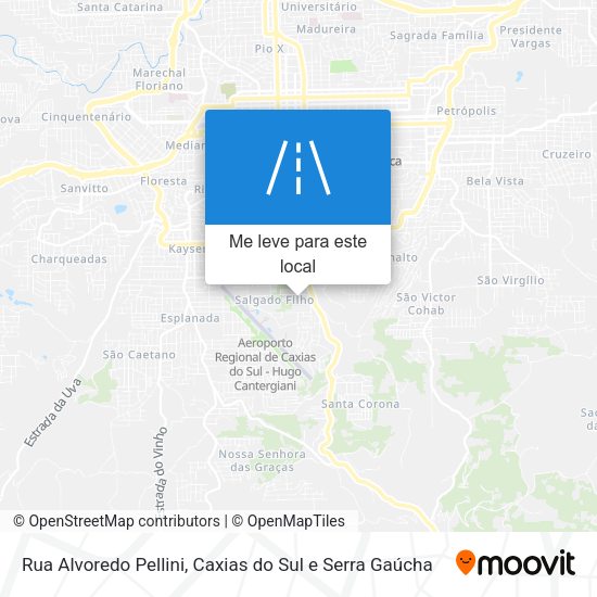 Rua Alvoredo Pellini mapa