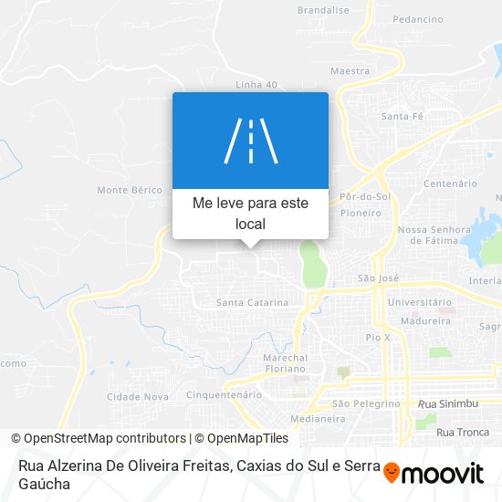 Rua Alzerina De Oliveira Freitas mapa