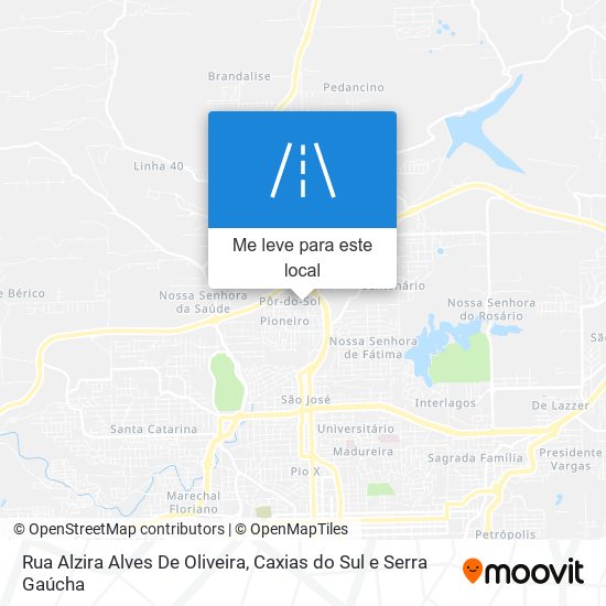 Rua Alzira Alves De Oliveira mapa