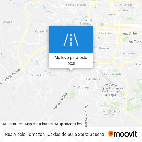 Rua Alécio Tomazoni mapa