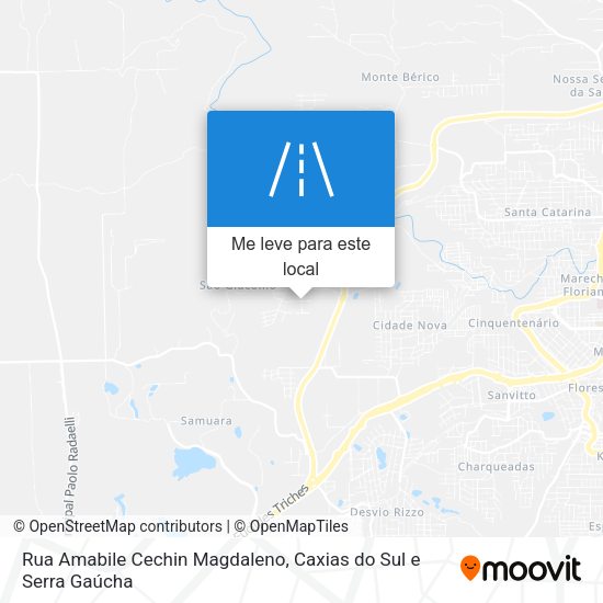 Rua Amabile Cechin Magdaleno mapa