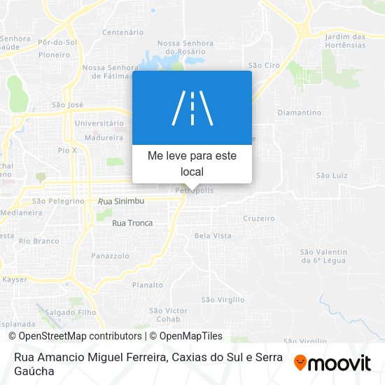 Rua Amancio Miguel Ferreira mapa